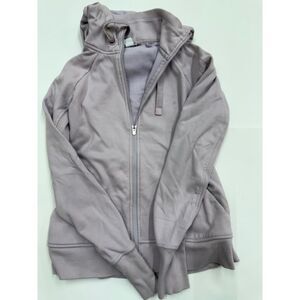 Athleta Women's XS Triumph Grey Shasta Purple Zip Hoodie